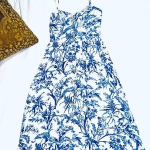 Maxi botanical dress